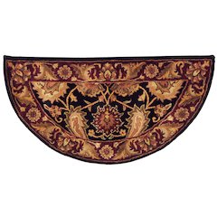 CLASSIC, BLACK / BURGUNDY, 2'-3" X 4', Area Rug