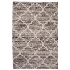 Granada Trellis Ivory/Tan/Brown  Area Rug, 7'10" x 11'2"