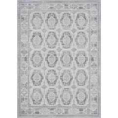 Essentials Whispers Ivory, Gray, and Beige Polypropylene Area Rug, 7'9" x 10'6"
