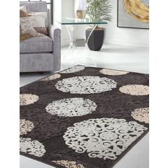 Napa Dante Charcoal/Ivory/Lt. Blue Area Rug, 5'3" x 7'6"