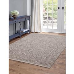 Everest Chione Grey and Ivory Area Rug, 5' x 8'