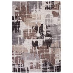 Granada Bakari Chocolate/Med.Brown/Grey/Ivory  Area Rug, 5'3" x 7'6"