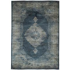 Sonoma Navy Blue/Silver Area Rug, 7'10" x 10'1"