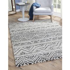 Granada Sella Ivory/Natural/Black Area Rug, 5'3" x 7'6"