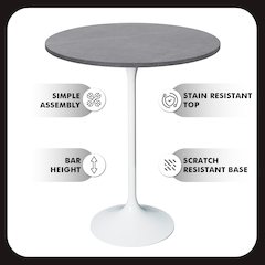 Verve Collection Modern Bar Height Table