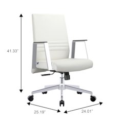Aleen Office Chair in White