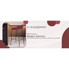 Servos Modern Barstool in Bordeaux