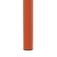 Tresse Series Stackable Poly Stool With Wicker Top 12 in Orange