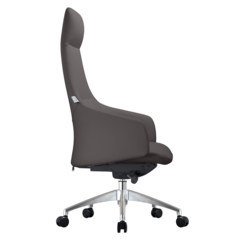 Celeste Series Tall Office Chair in Grey Leather