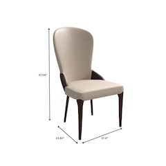 Havana Collection Modern Wooden Dining Chair in Brown
