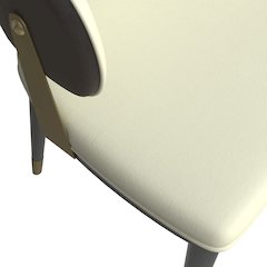 Aria Series Modern Dining Chair in Black