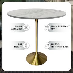 Verve Collection Modern Bar Height Table