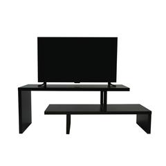 Orford Mid-Century Modern TV Stand with MDF Shelves and Powder Coated Iron Legs