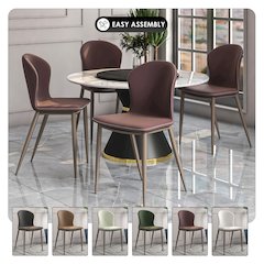 Mosaic Collection Modern Dining Chair in Plum Purple Fabric