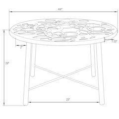 Devon Mid-Century Modern 7-Piece Aluminum Outdoor Patio Dining Set