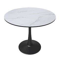 Bristol Mid-Century Modern Round Dining Table