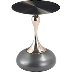 Savoy Collection Modern End Table In Grey