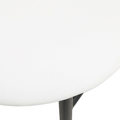 Lume Collection Modern Bar Stool in White Set of 2