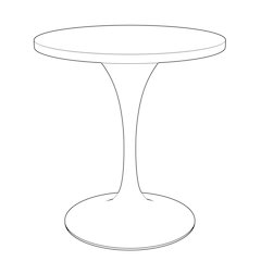 Verve Collection 27 Round Dining Table