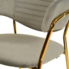 Bella Collection Modern Dining Chair in Light Grey