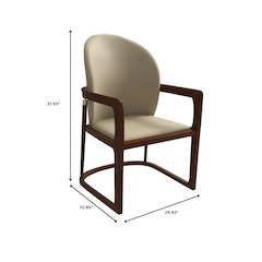 Svelta Elegant Wooden Dining Chair in Toupe