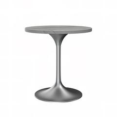 Verve Collection 27 Round Dining Table, Brushed Gold Base