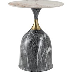 Oslo Collection Modern End Table In Grey