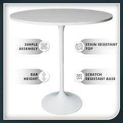 Verve Collection Modern Bar Height Table
