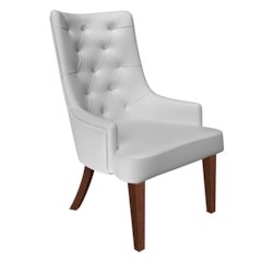 Spruce Collection Modern Wooden Dining Chair in Light Grey