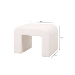 Vint 26” Bench Upholstered in Velvet Boucle
