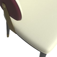 Aria Series Modern Dining Chair in Red Set of 2