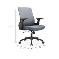 Office Brio Series Office Task Chair In Grey