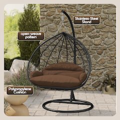 Recluse Collection Modern Outdoor Swing Chair