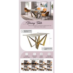 Nuvor Mid-Century Modern Dining Table