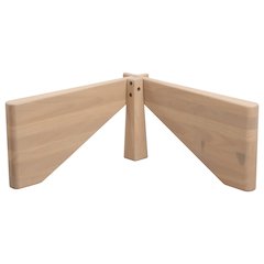 Imperial Triangle Coffee Table Base in Natural Wood
