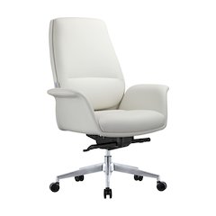 Summit Series Office Chair In White Leather
