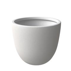 Dahlia Series Poly Stone Planter in White 21.3 Dia, 15.7 High