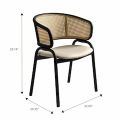 Ervilla - Dining Chair - Beige Leather