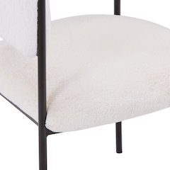 Gavin Series Modern Chair Black Frame in Light Taupe Set of 4