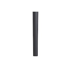 Avo Series Modern Dining Table Black Base, With 71 Clear Glass Top
