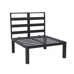 Hamilton Aluminum Patio 4-Seater Sofa With Cushions in Light Grey