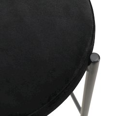 Euston Modern Wicker Bar Stool With Black Steel Frame in Black