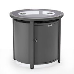 Walbrooke Grey Patio Round Tank Holder in Grey