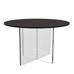 Valore Collection Acrylic Coffe Table With Black Top
