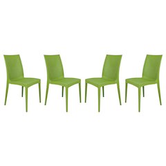 Weave Mace Indoor/Outdoor Dining Chair (Armless), Set of 4