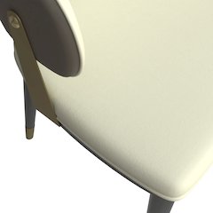 Aria Series Modern Dining Chair in Taupe Set of 4