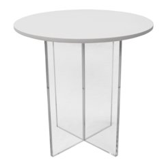 Valore Collection Acrylic Coffee Table With White Top