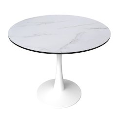 Bristol Mid-Century Modern Round Dining Table