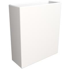 Thistle Series Poly Stone Planter in White 15" Dia 8" high