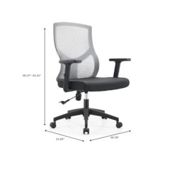 Office Glen Series Office Task Chair In Light Grey